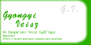gyongyi veisz business card
